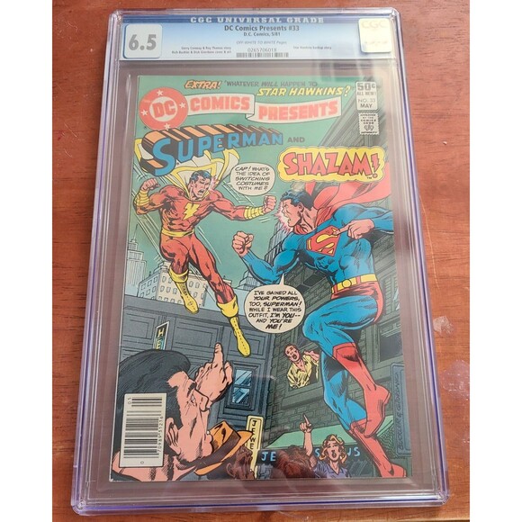 DC Comics Presents #33, CGC 6.5, Superman and Shazam, Bronze Age DC, 1981 - Picture 1 of 3